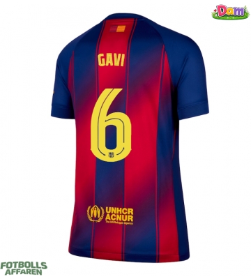 Barcelona Paez Gavi #6 Hemmatröja Kvinnor 2025-26 Kortärmad